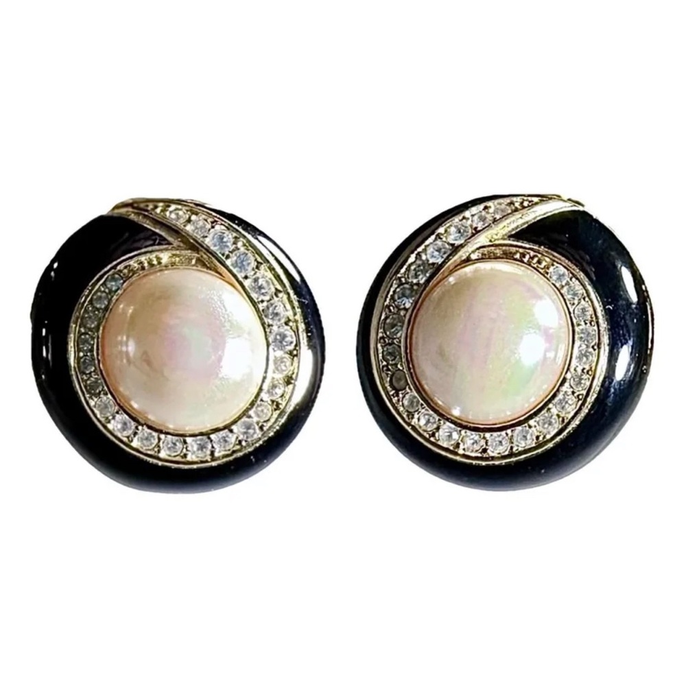 Dior gold-toned vintage earrings from the 1980s